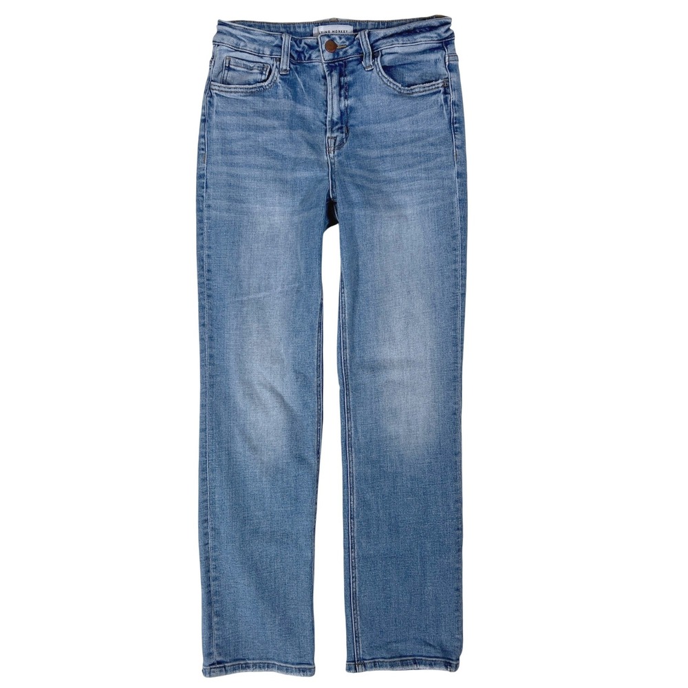 Flying Monkey Relaxed Straight Jeans 27 Mid Rise 90s Minimalist Cowgirl Festival